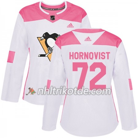 Pittsburgh Penguins Trikot Patric Hornqvist 72 Adidas 2017-2018 Weiß Pink Fashion Authentic - Dame